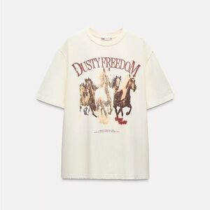 Zara Dusty Freedom T-Shirt - Cream